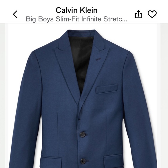 Big boys size SLIM FIT Calvin Klein suit size 10. - Picture 4 of 5